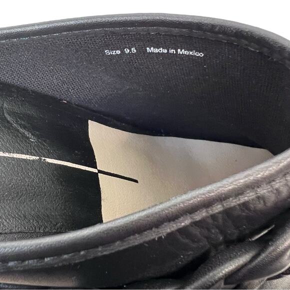 Dolce Vita Hila Braided Block Heel Mule Clogs Black Leather 9.5 - Picture 5 of 8